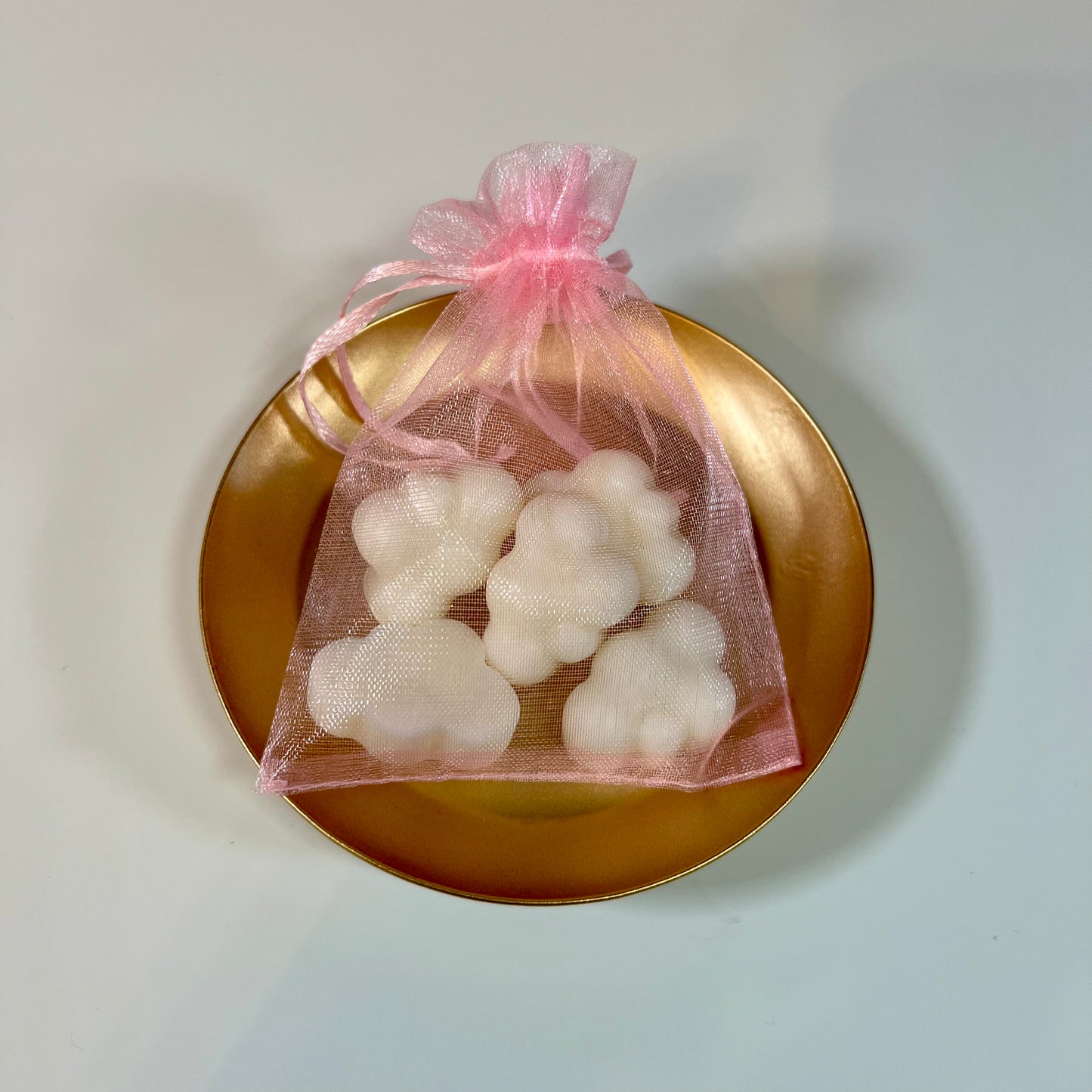 Wax melts aromáticos en bolsita de organza