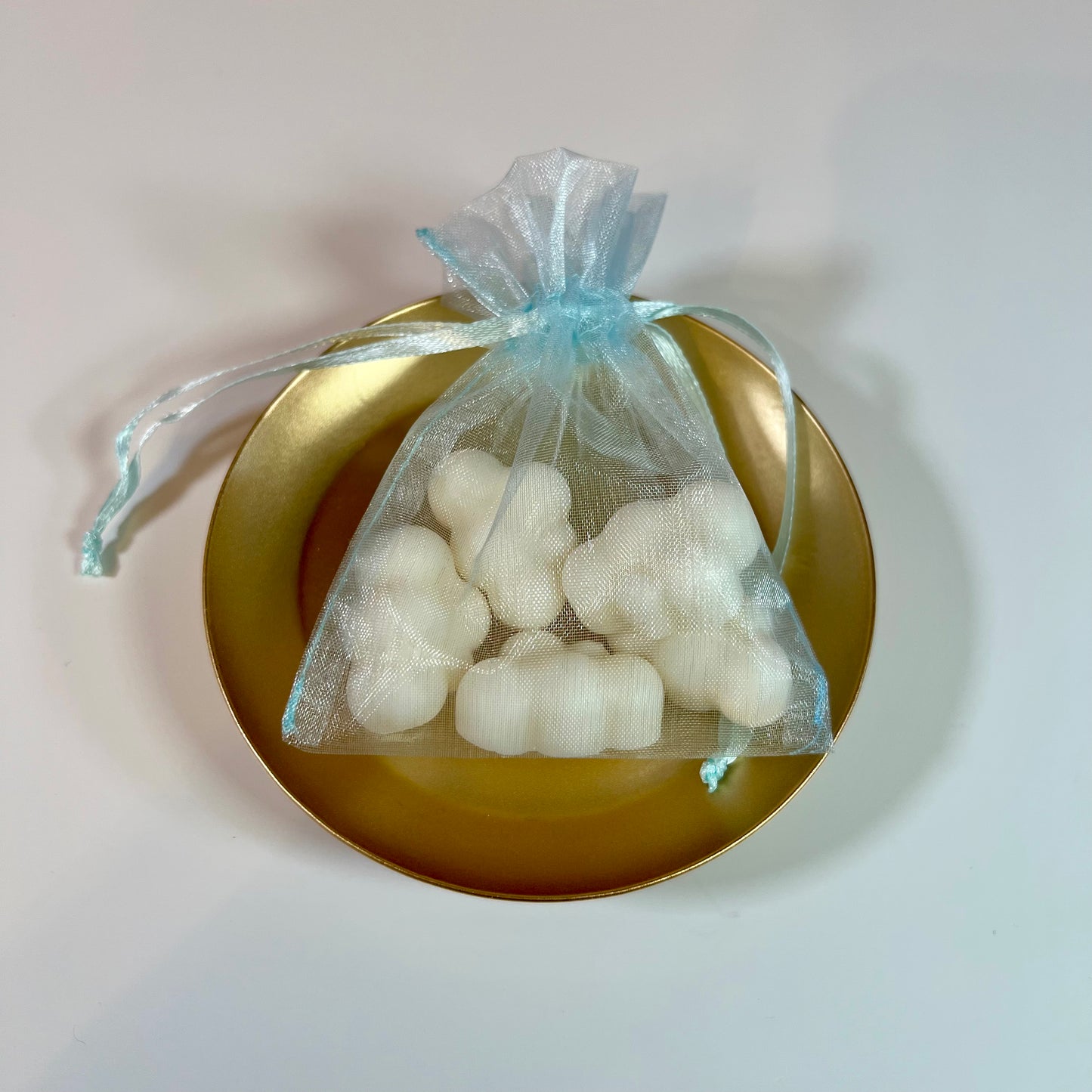 Wax melts aromáticos en bolsita de organza