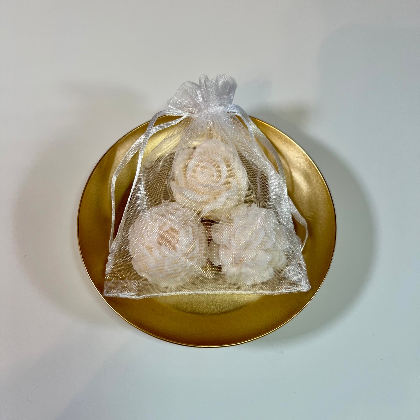 Wax melts aromáticos en bolsita de organza